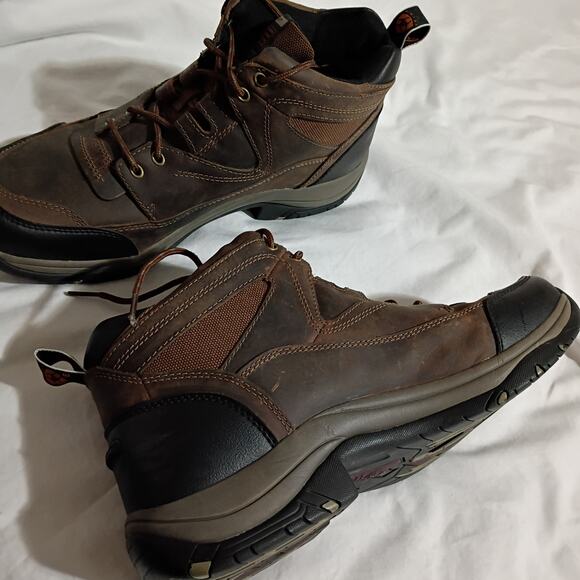 ARIAT 12EE Men’s Terrain Boots Leather Advanced Torque Stability Hikers - Picture 14 of 16